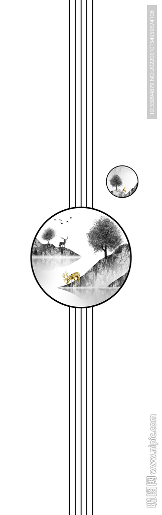 高清分层透明底平开门打印图