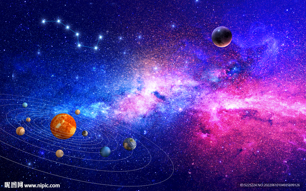 紫色星空