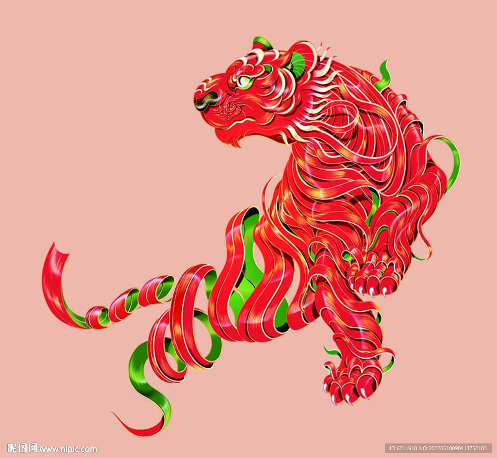红色老虎设计图