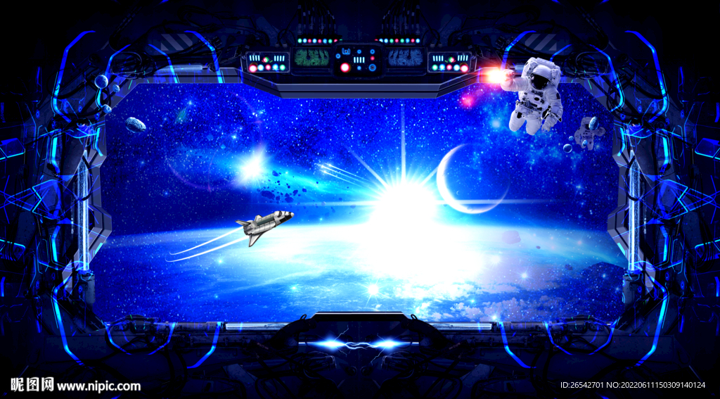 宇宙飞船太空窗