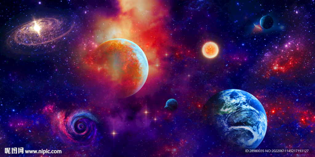 宇宙太空背景墙