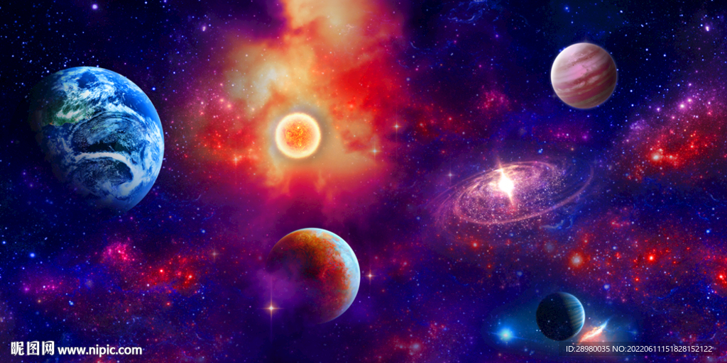 宇宙太空背景墙