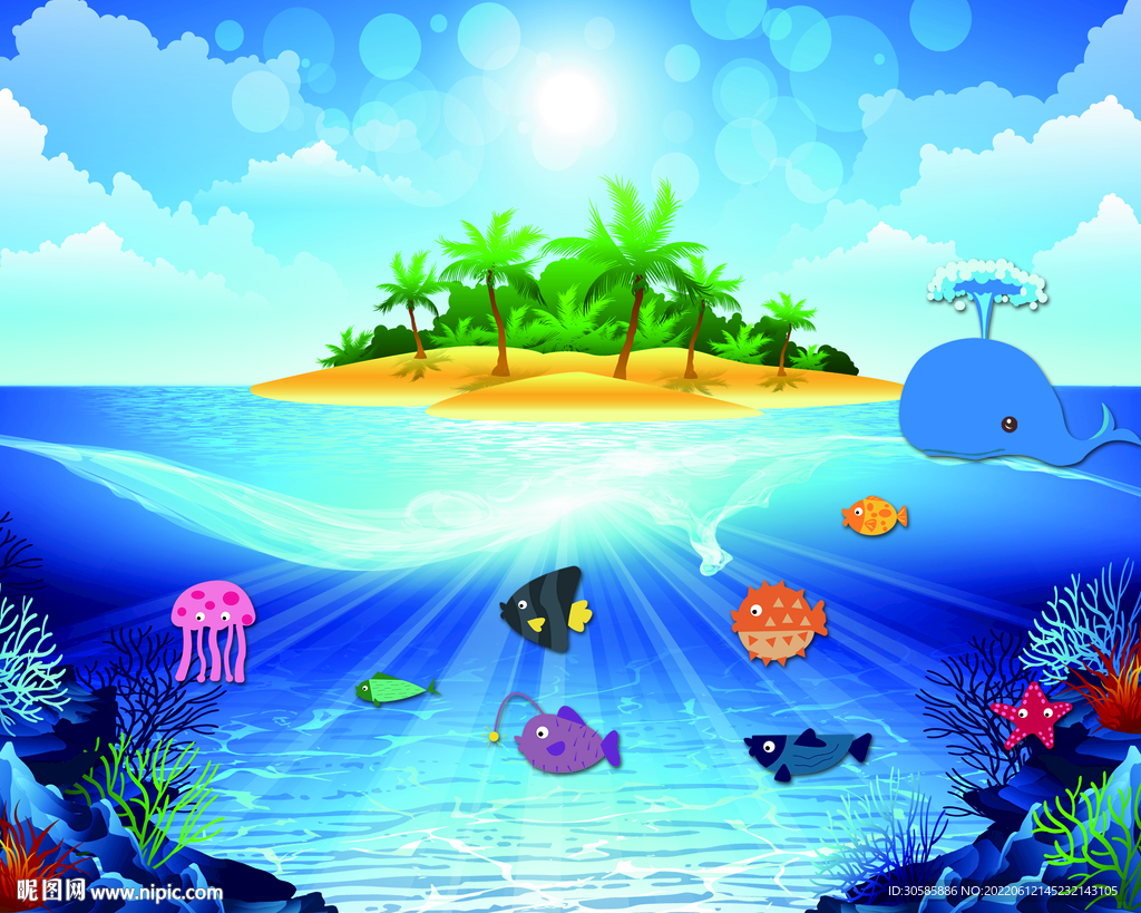 卡通海底  海底世界