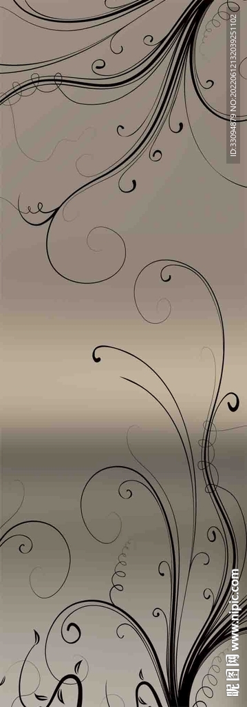 高清分层透明底平开门打印图