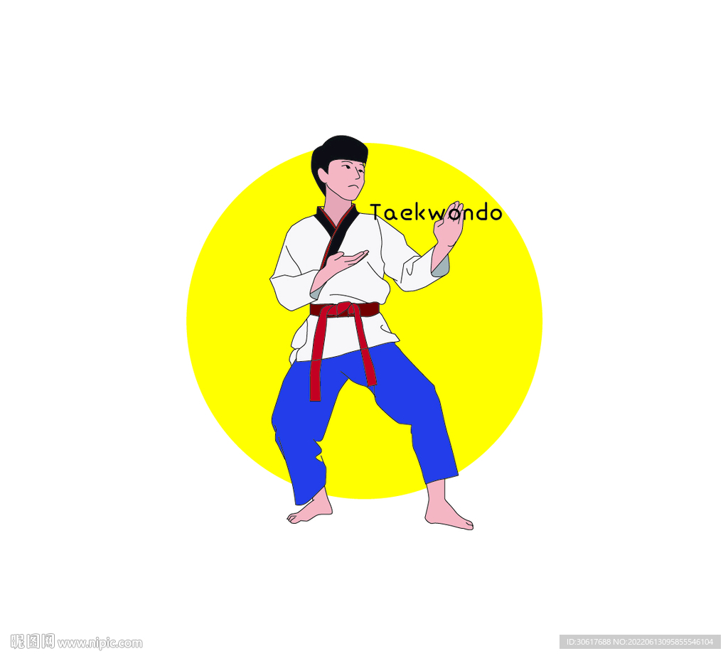 跆拳道卡通人物