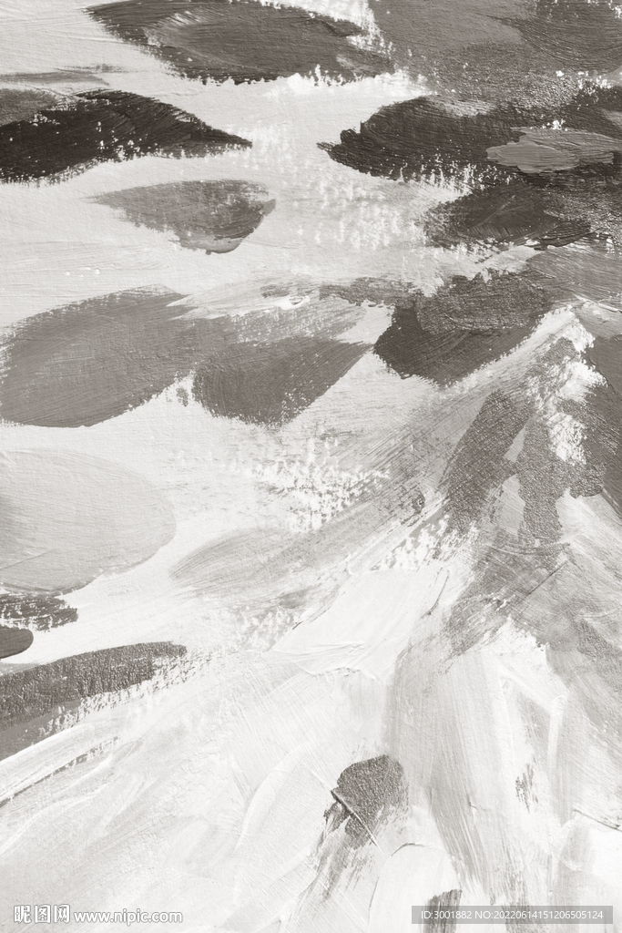 轻奢装饰画 灰白抽象画