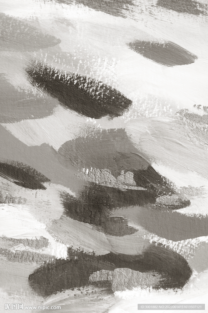 轻奢装饰画 灰白抽象画