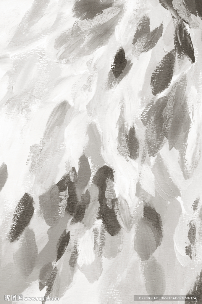 轻奢装饰画 灰白抽象画