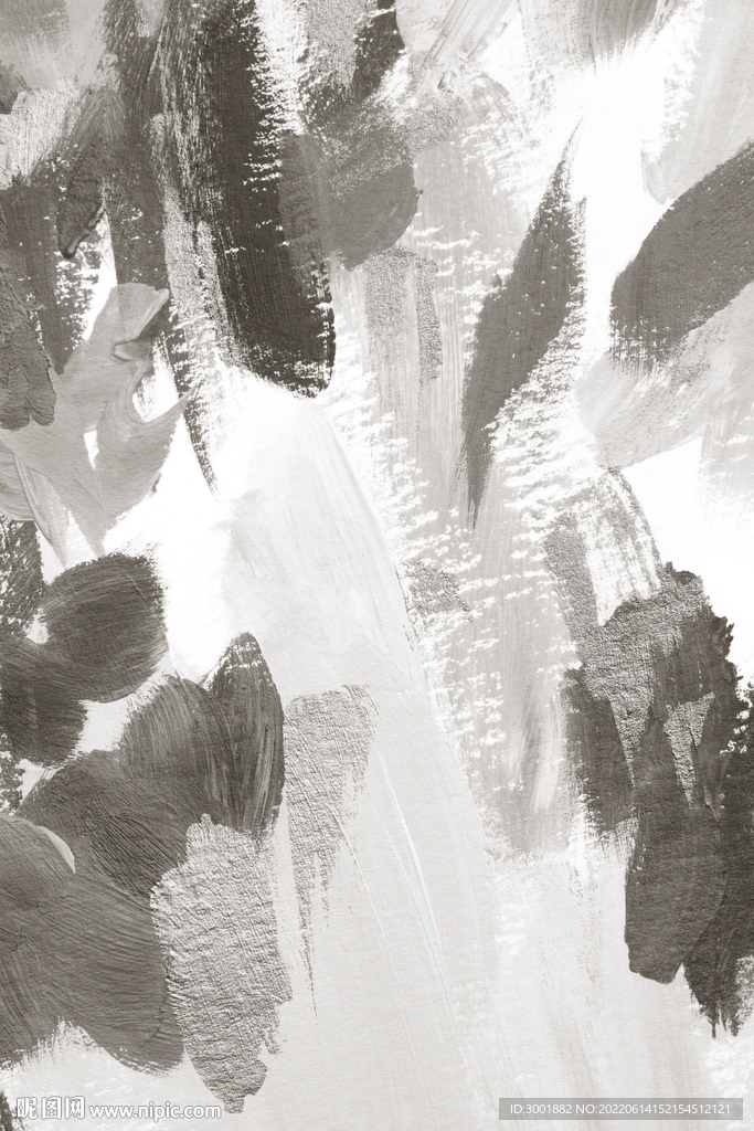 轻奢装饰画 灰白抽象画