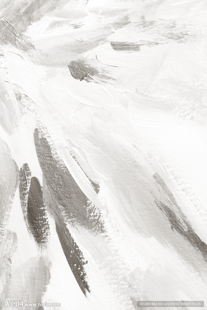 轻奢装饰画 灰白抽象画