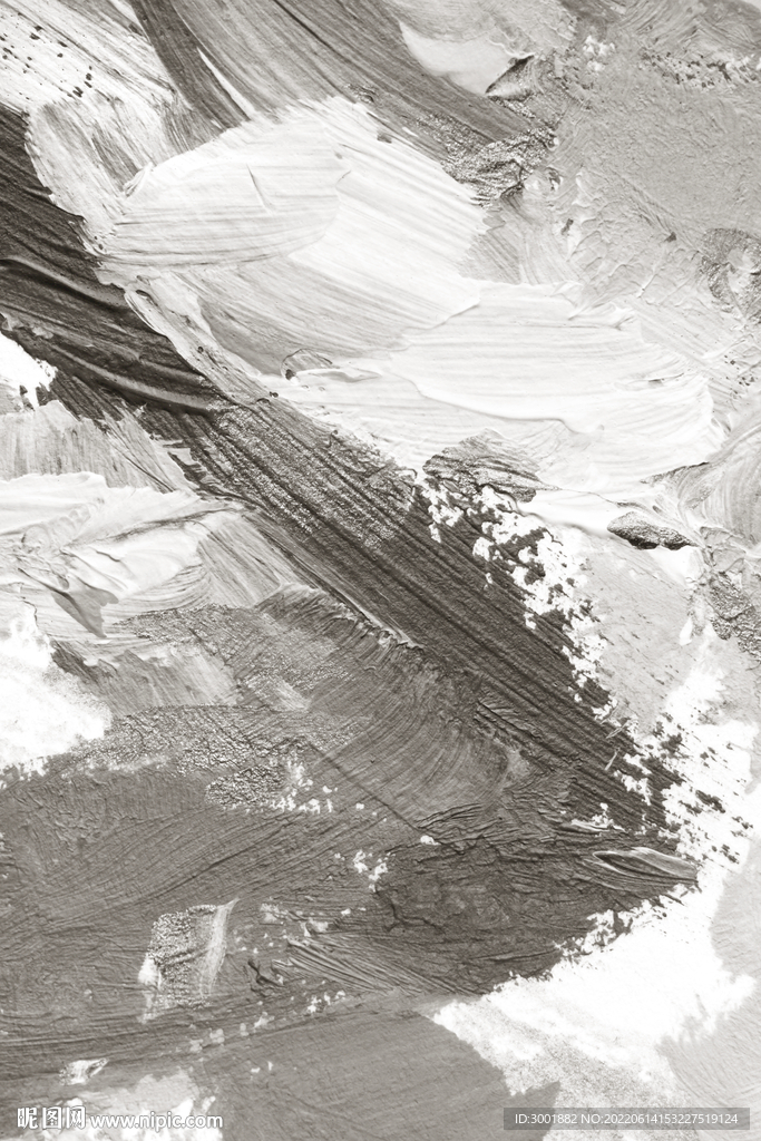 轻奢装饰画 灰白抽象画