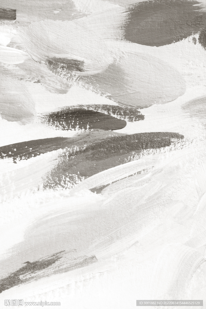 轻奢装饰画 灰白抽象画