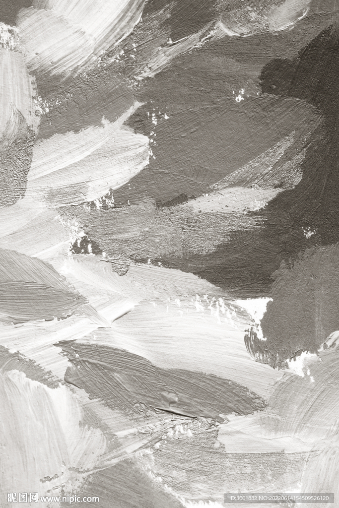 轻奢装饰画 灰白抽象画