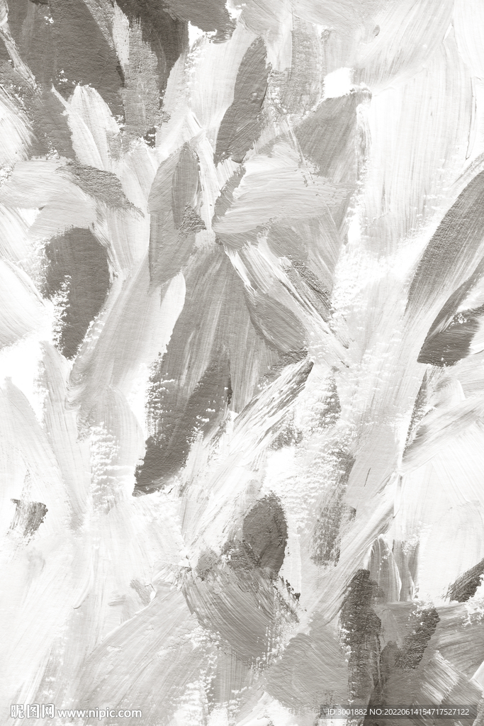 轻奢装饰画 灰白抽象画