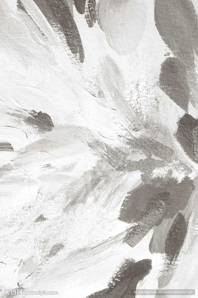 轻奢装饰画 灰白抽象画