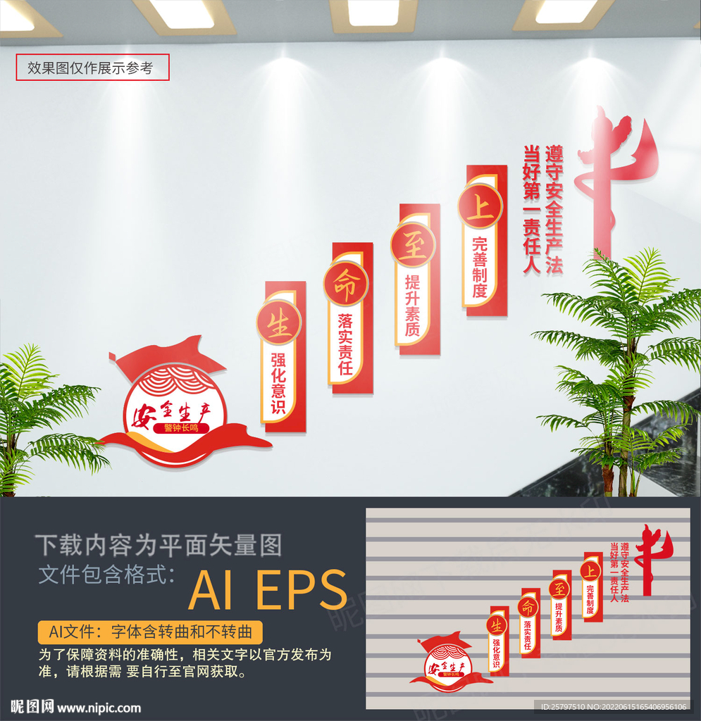 安全生产楼道文化墙