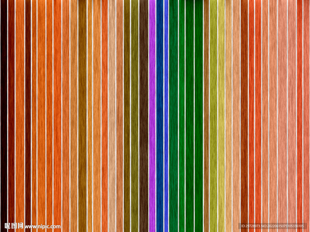 彩色木条纹