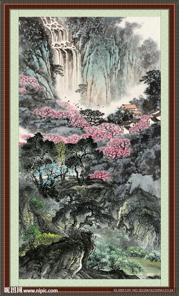 中堂画山水 