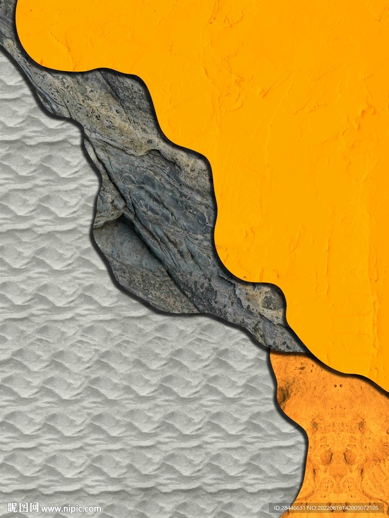 侘寂风高级质感肌理玄关画