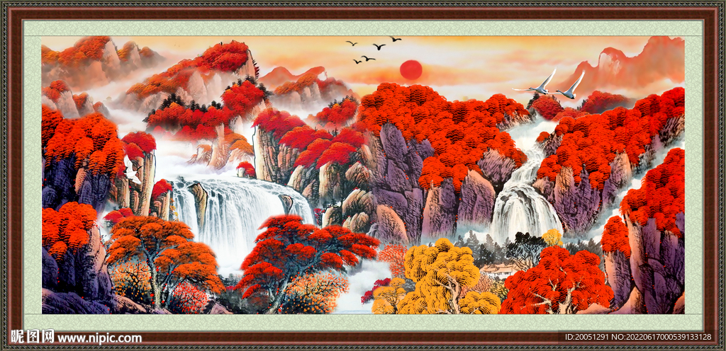 聚宝盆山水 