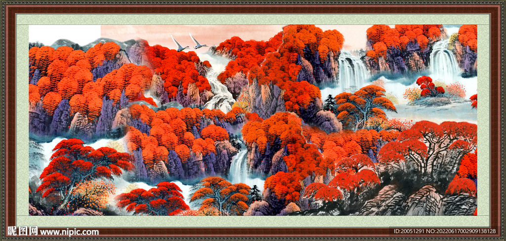 聚宝盆山水 