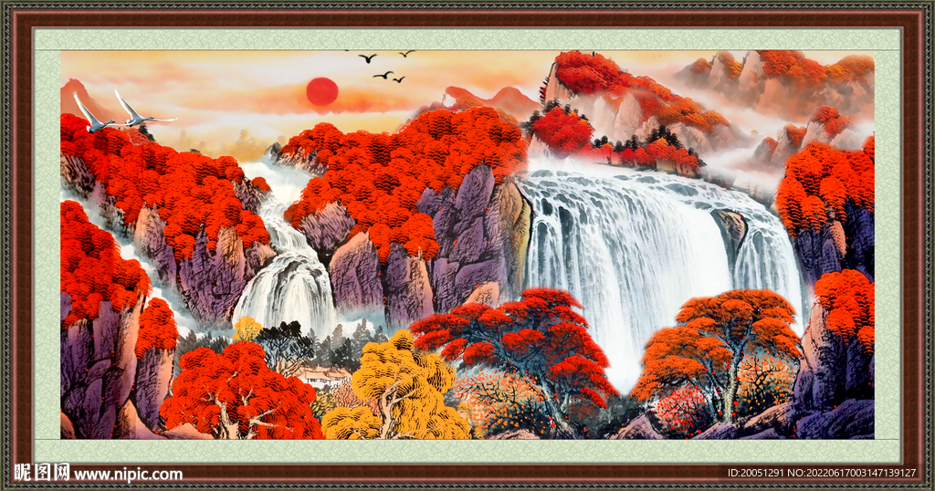 聚宝盆山水 