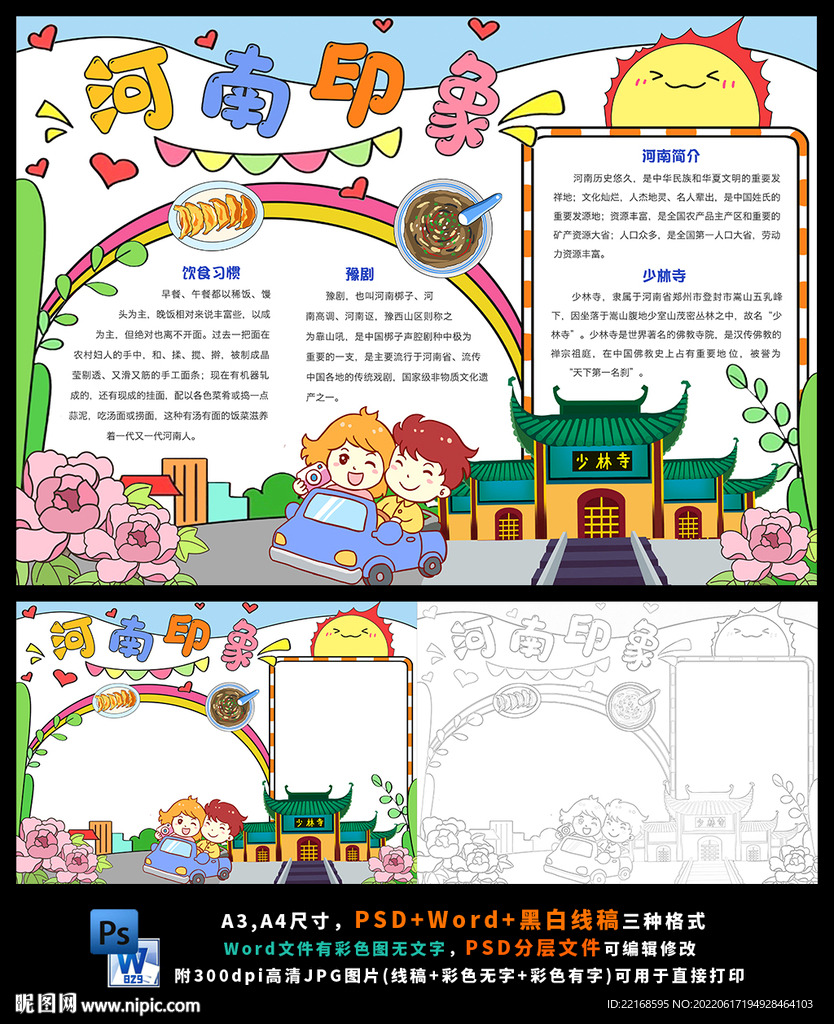 河南印象洛阳古城黄河文化小报