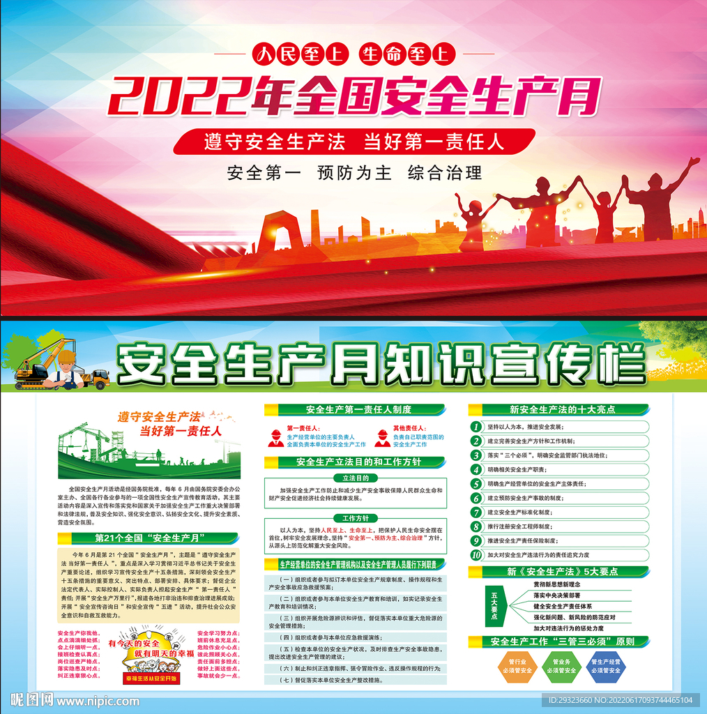 2022年安全生产月展板