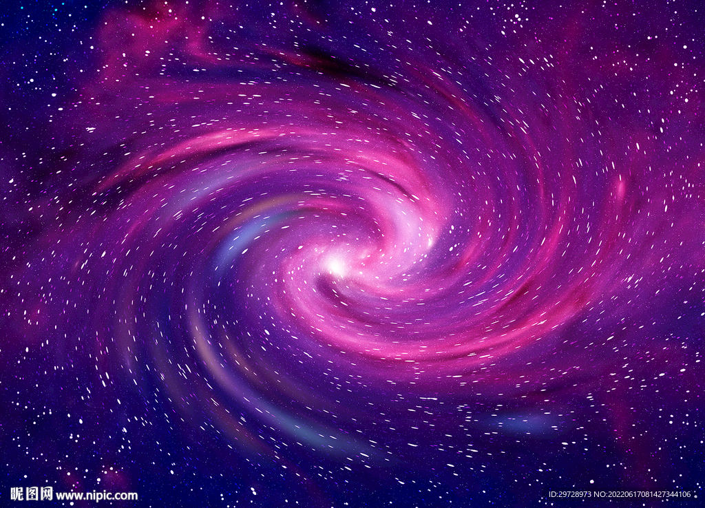 紫色旋涡星空