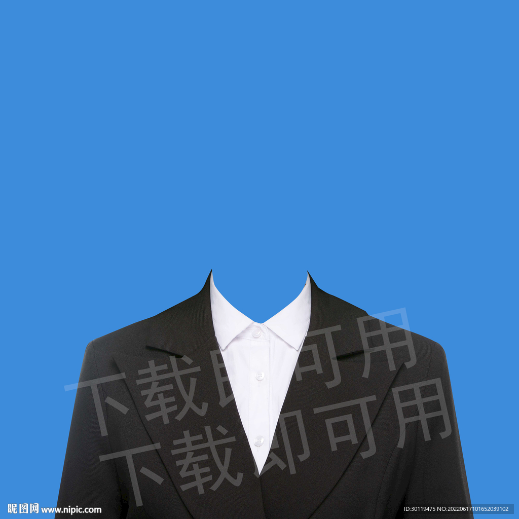 女黑色西装正装高清