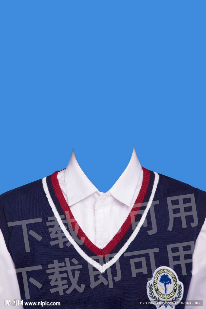 校园风女生毛衣衬衣
