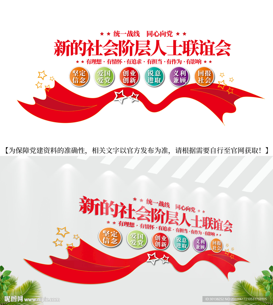 新的社会阶层人士联谊会文化墙