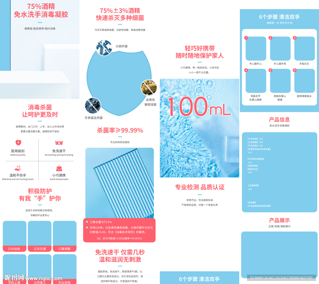 清洁用品泡沫洗手液详情页描述