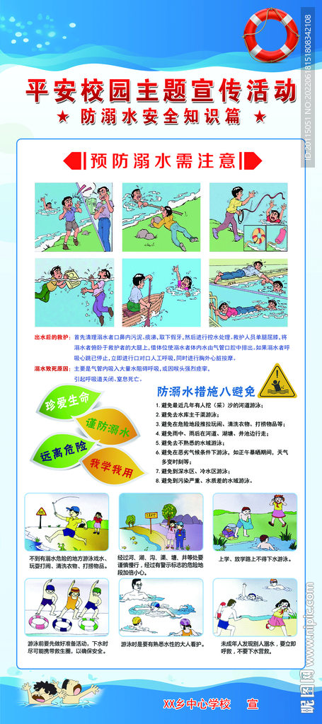 防溺水展板
