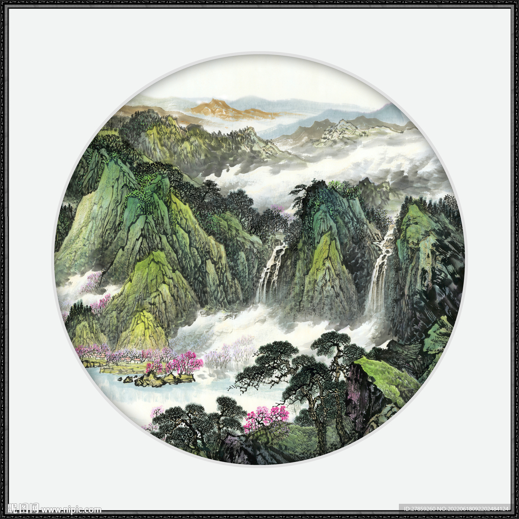 泰山国画泰山