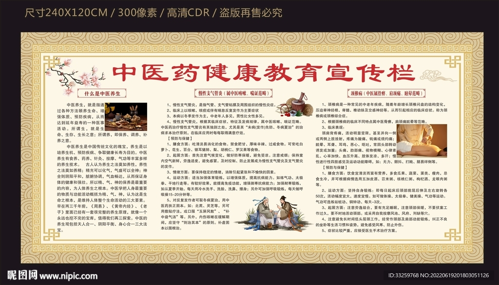 中医药健康教育宣传栏