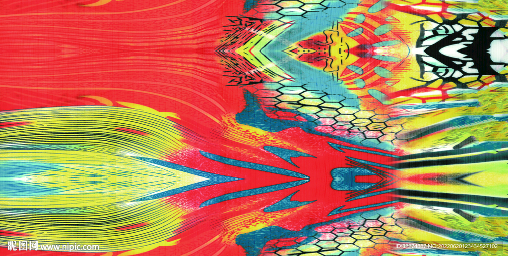 大牌扎染 幅宽1600