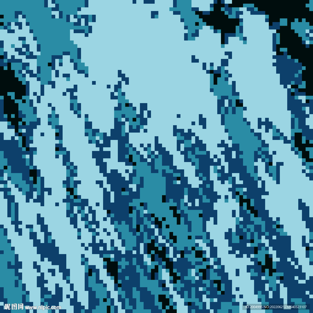 蓝青色迷彩