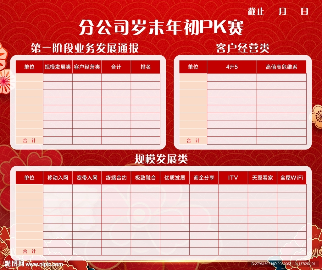 红色竞赛宣传栏