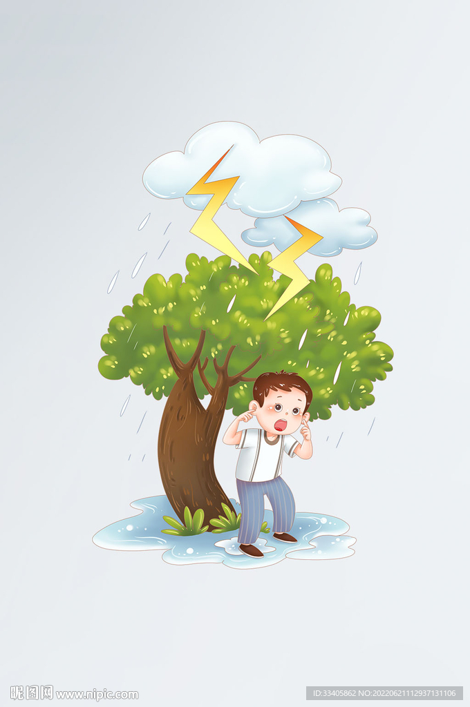 夏季暑假雨季防雷电防电击灾害安