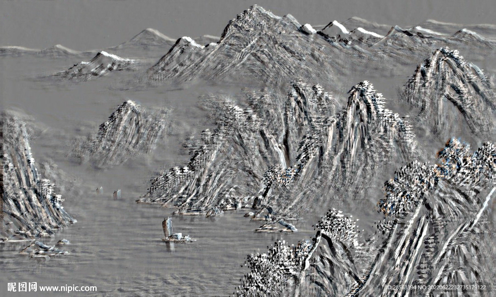 水墨山水画