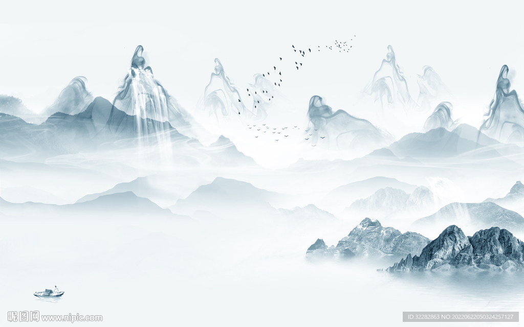 现代 中式新品山水 TIf分层