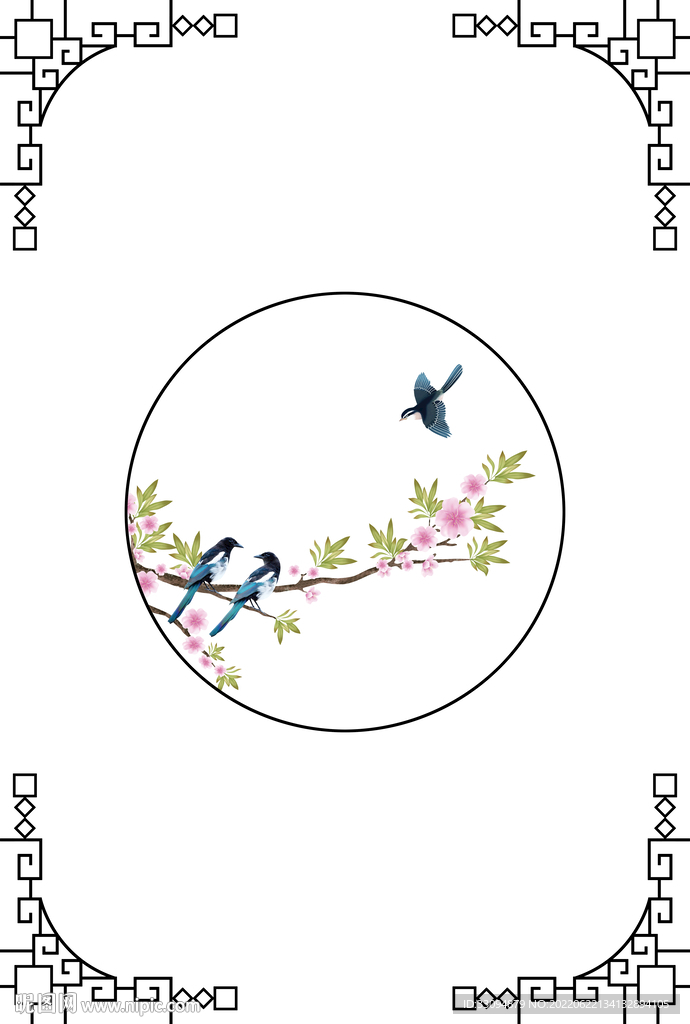 高清分层透明底推拉门打印图