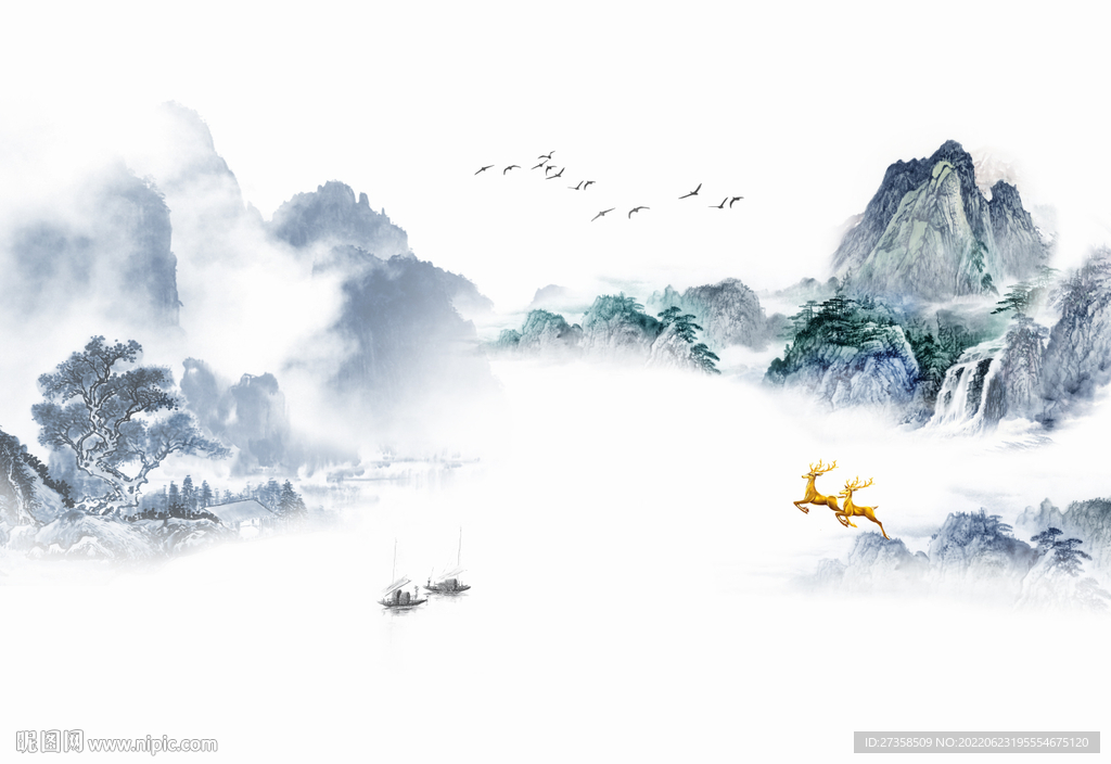 山水 