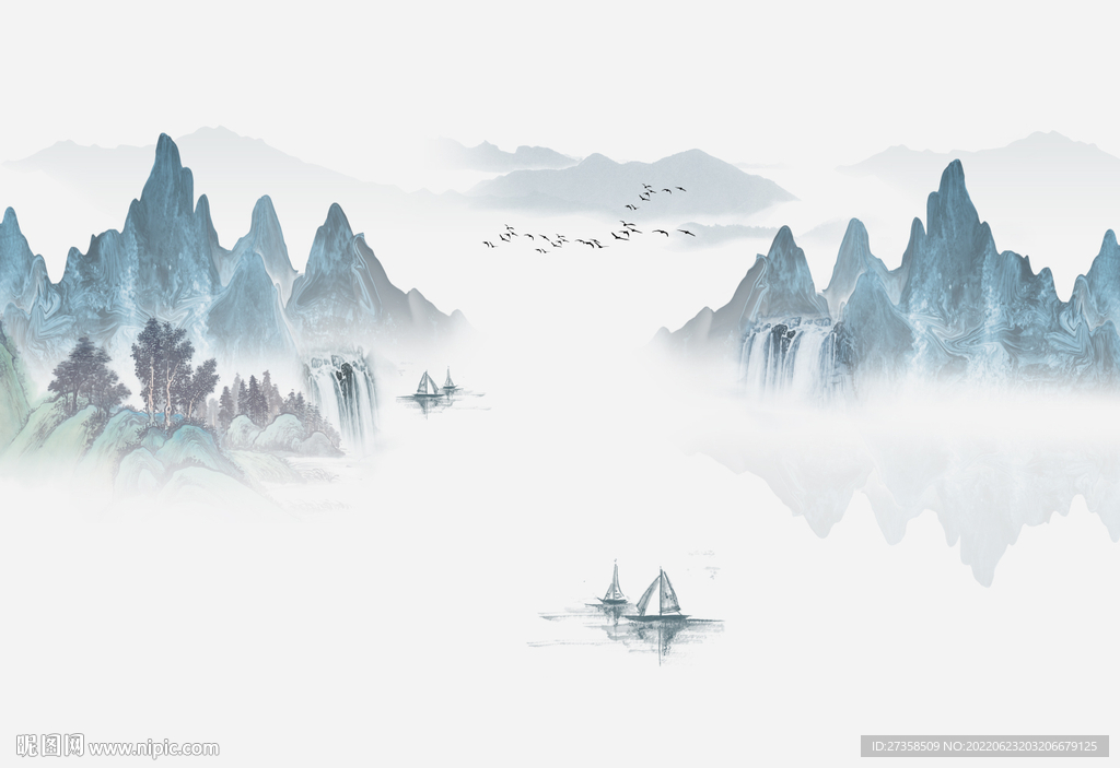 中式山水 