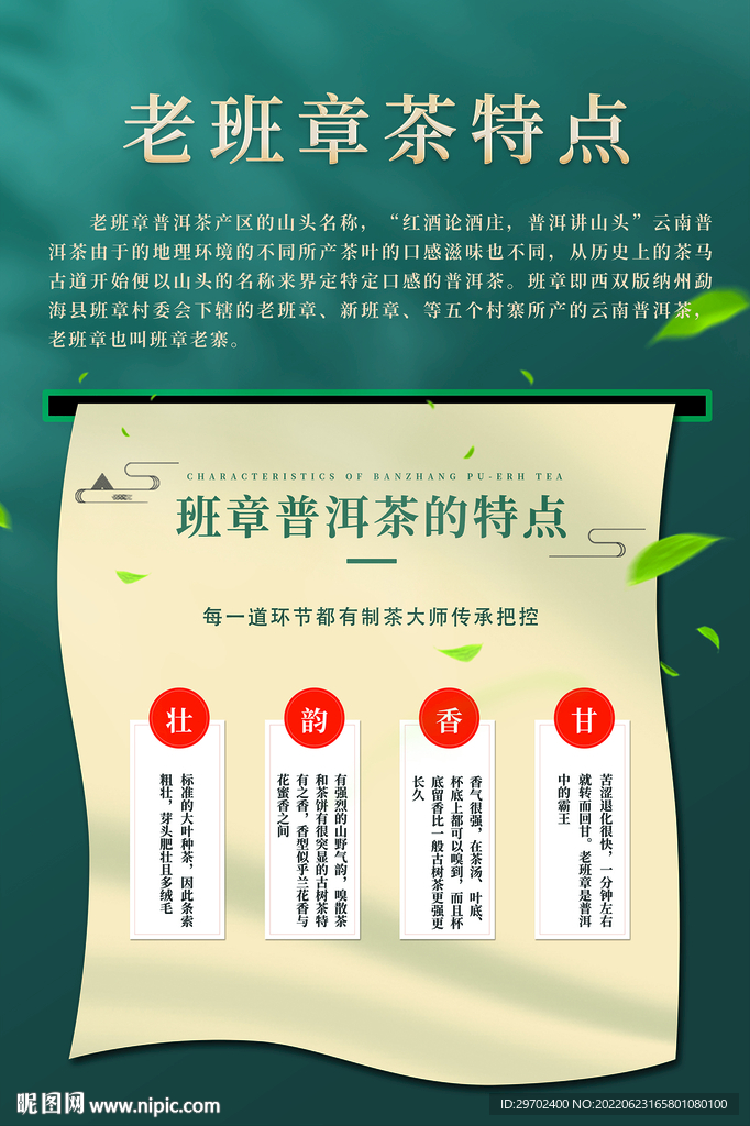 老班章普洱茶 茶叶 特点