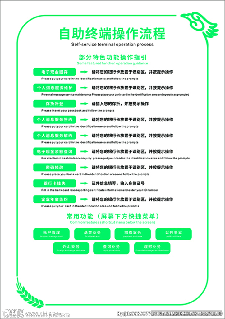 自助终端操作流程