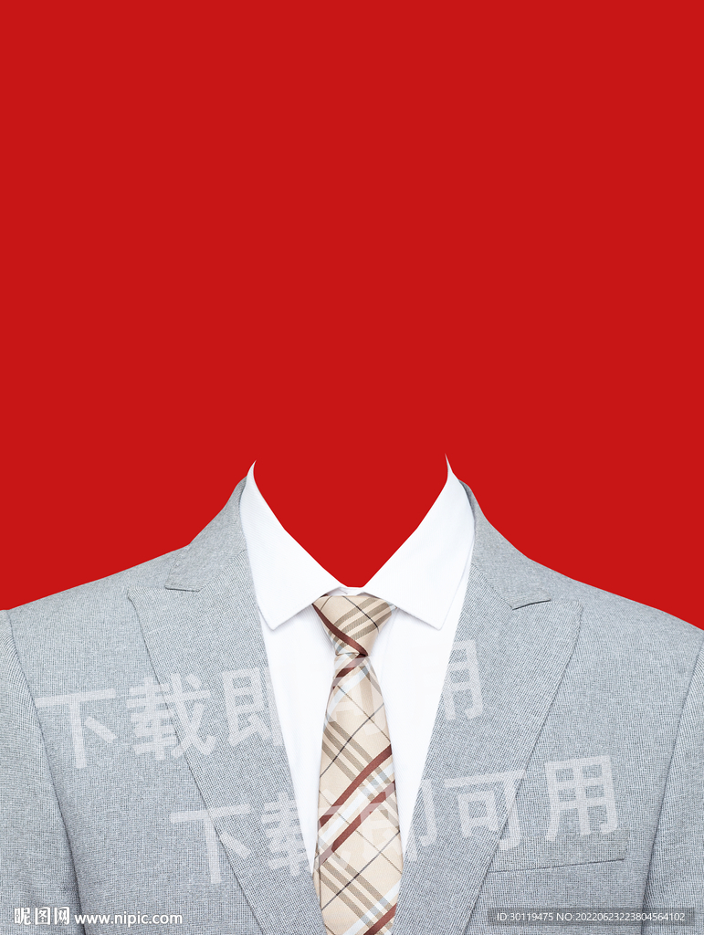男士灰色西装