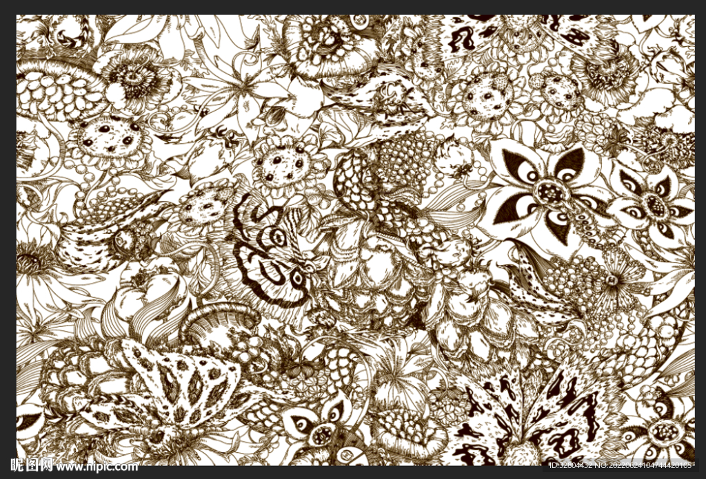 黑白线条 数码印花 大牌方巾