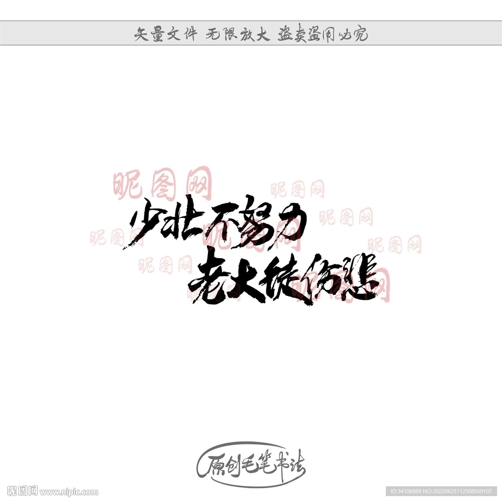 少壮不努力老大徒伤悲